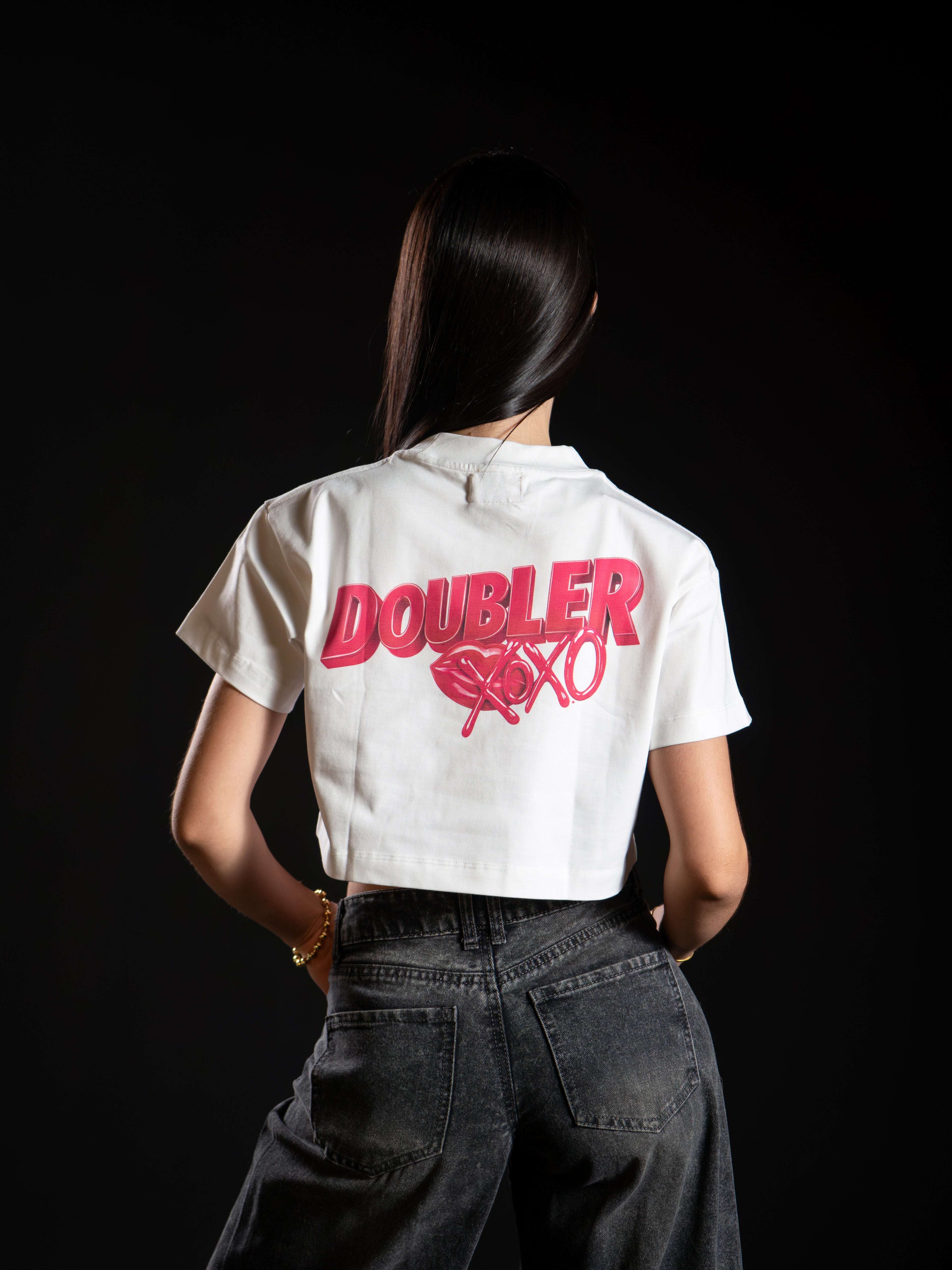 “double xo” CROP TOP