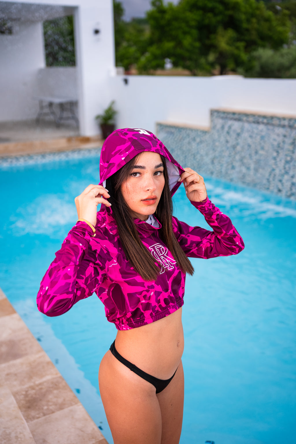 “beveRRly “CROP RASHGUARD