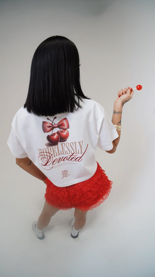 “HOPELESSLY” CROP TOP