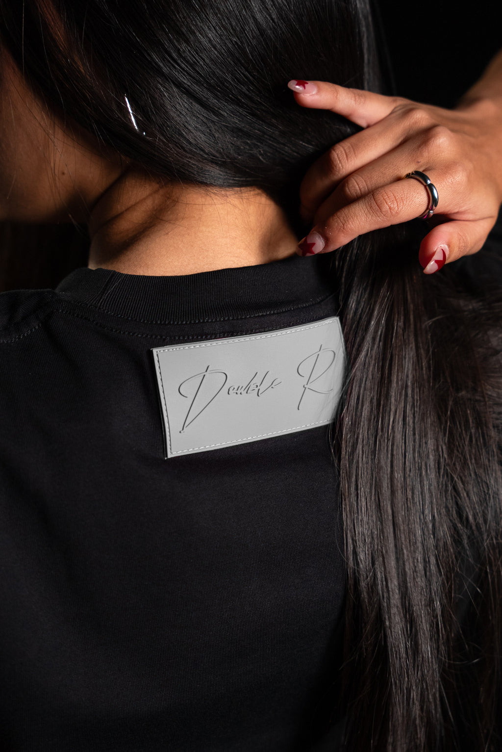 “chaRRcoal” CROP TOP