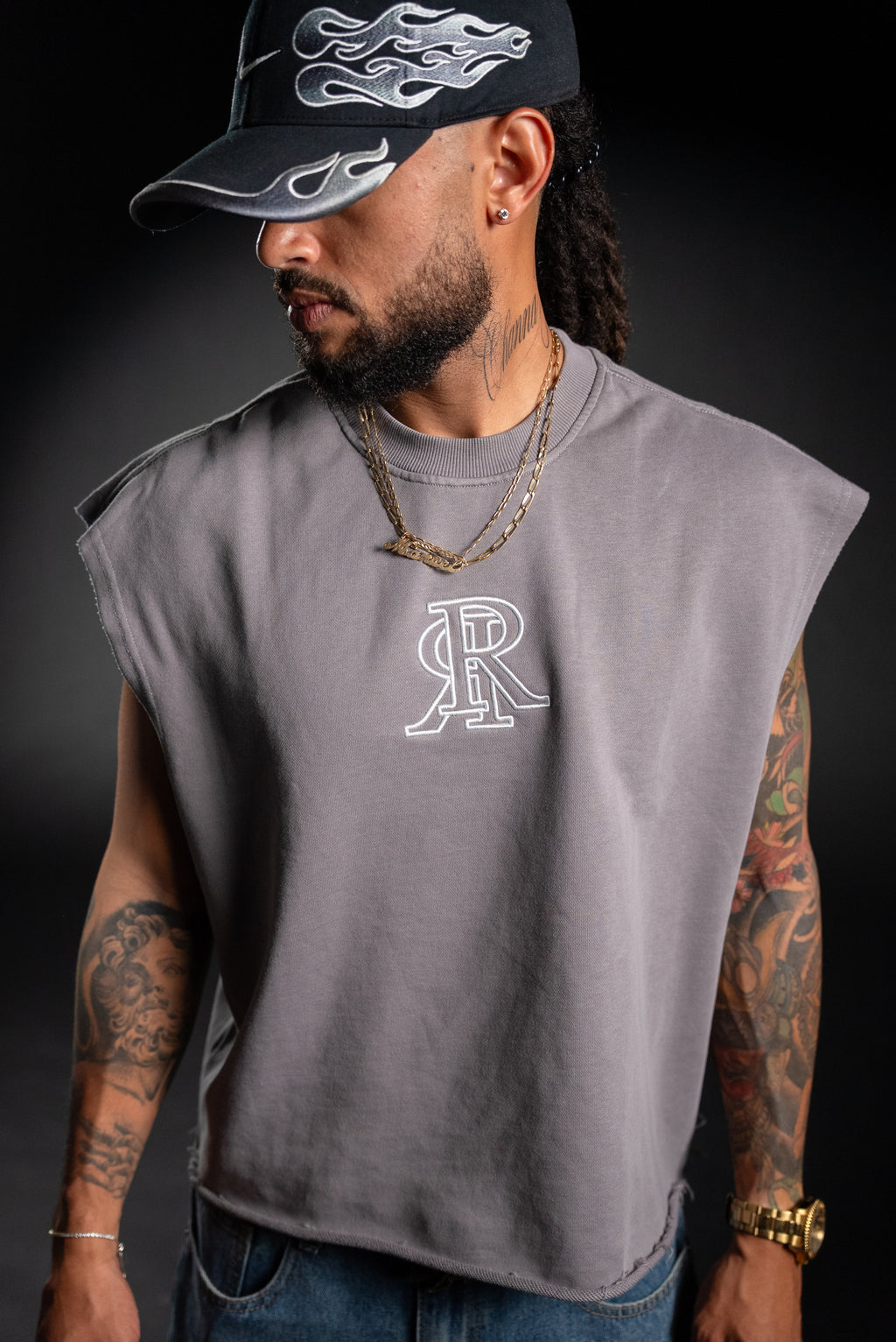 “distRReze” CROP TANK TOP