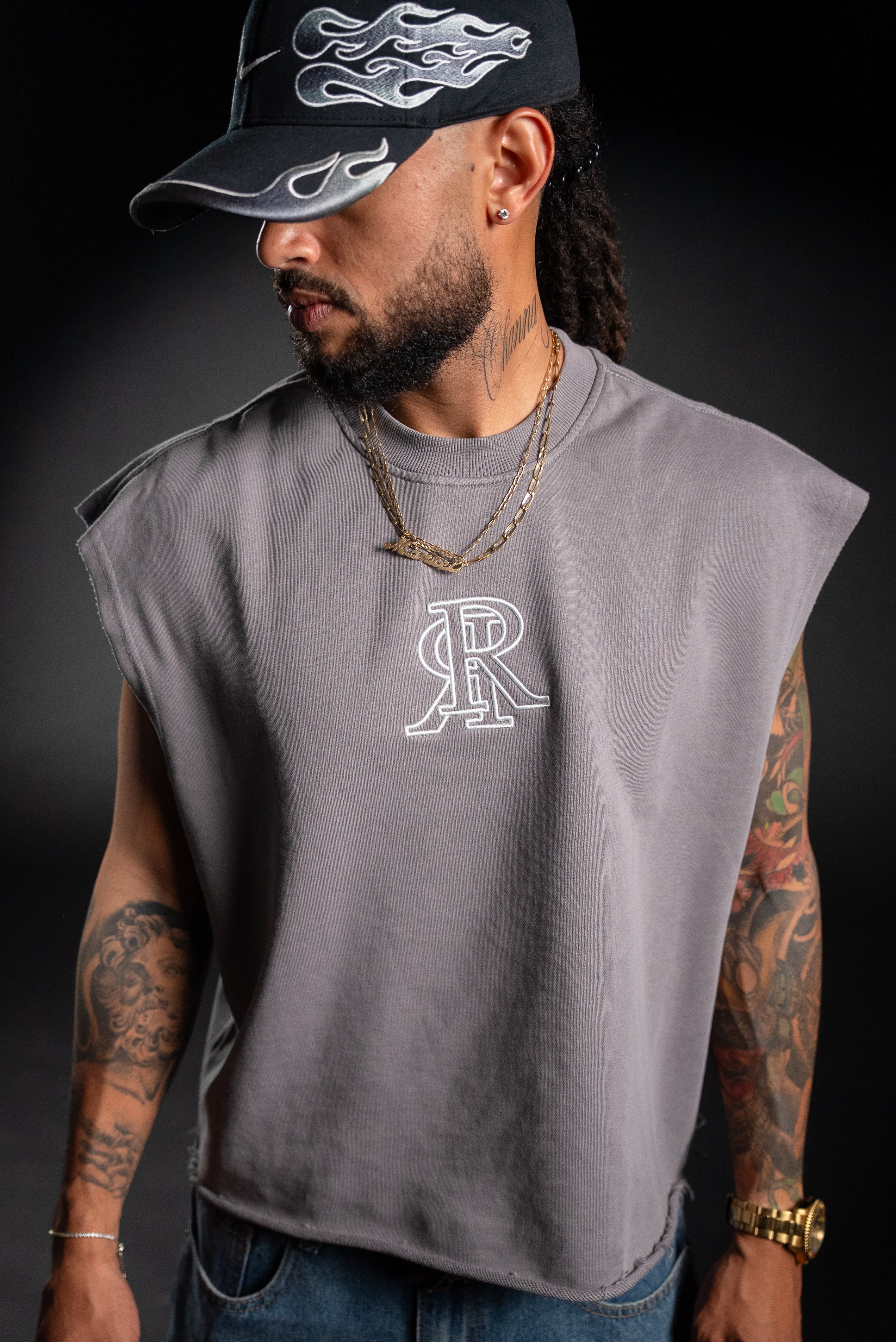 “distRReze” CROP TANK TOP
