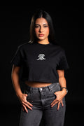 “chaRRcoal” CROP TOP