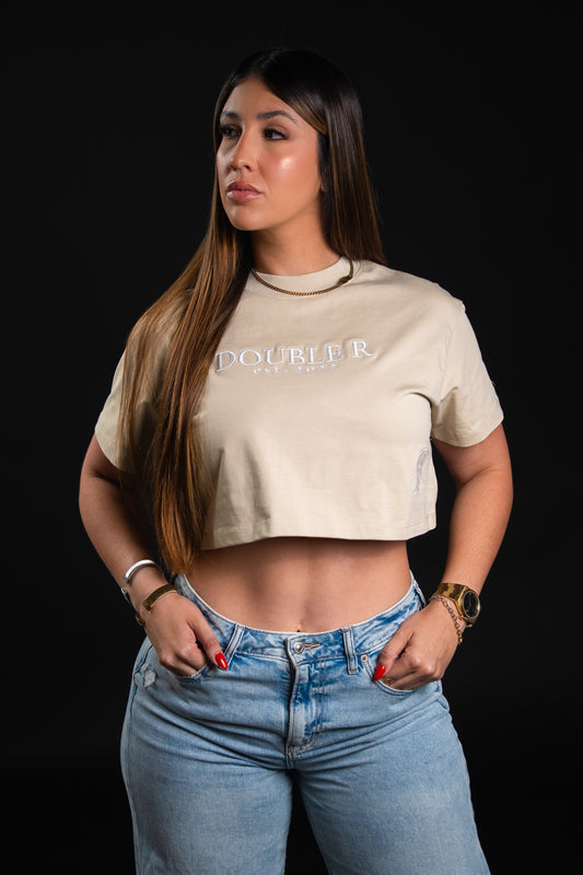 “peachy beige” CROP TOP