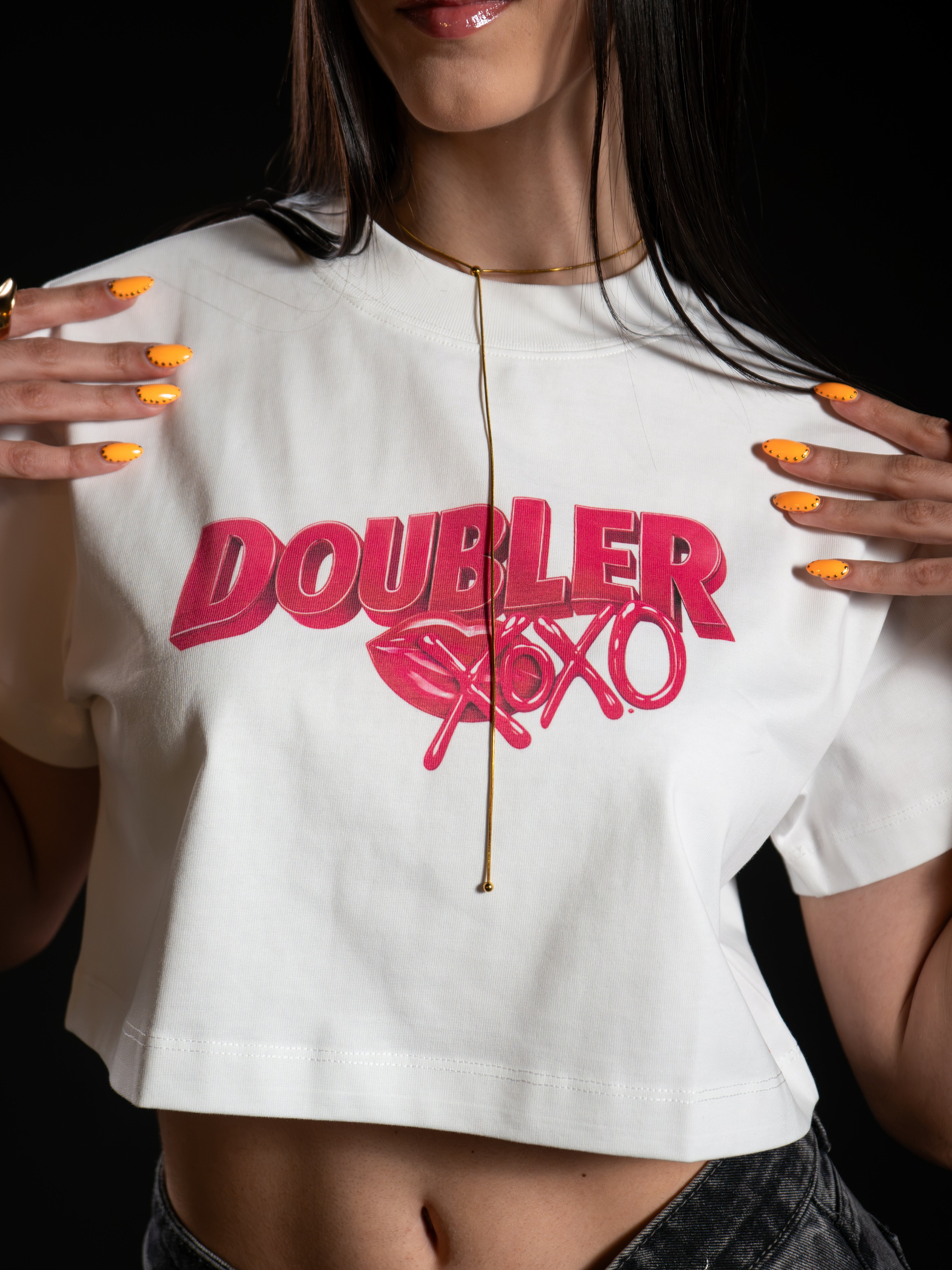 “double xo” CROP TOP